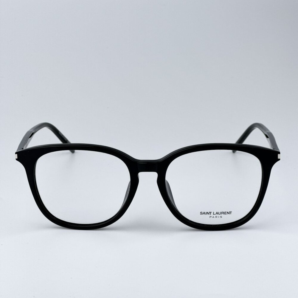 Saint Laurent SL724/F 001 BRAND NEW Eyeglasses Black Oval Women